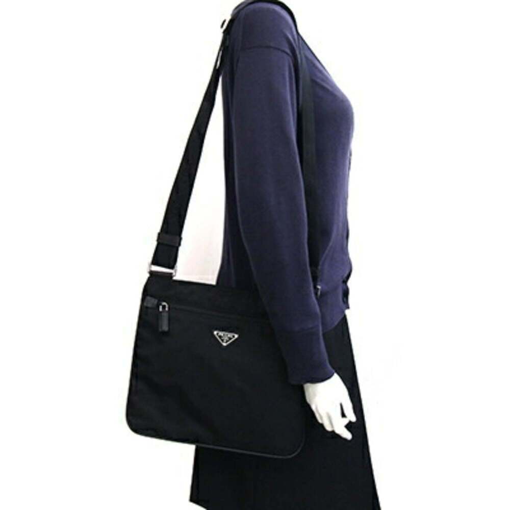 PRADA Black Leather Shoulder Bag - Picture 8 of 8